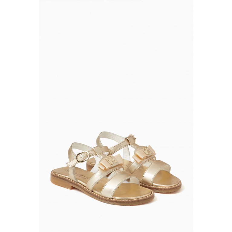 Tommy Hilfiger - Sandals in Metallic Leather