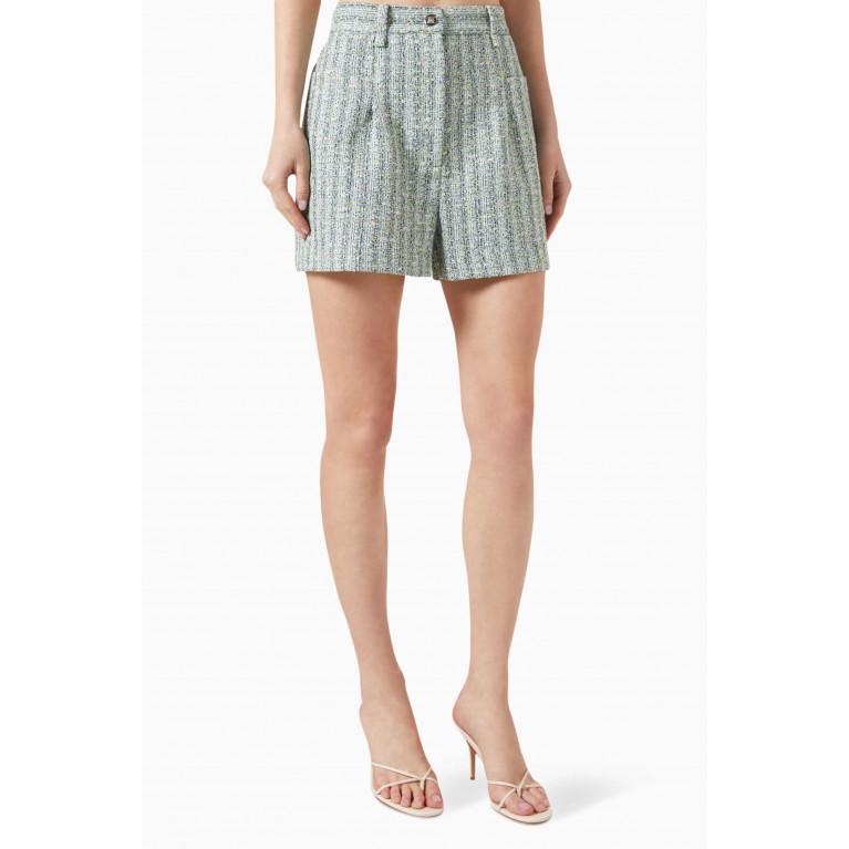 Maje - High-waisted Shorts in Tweed