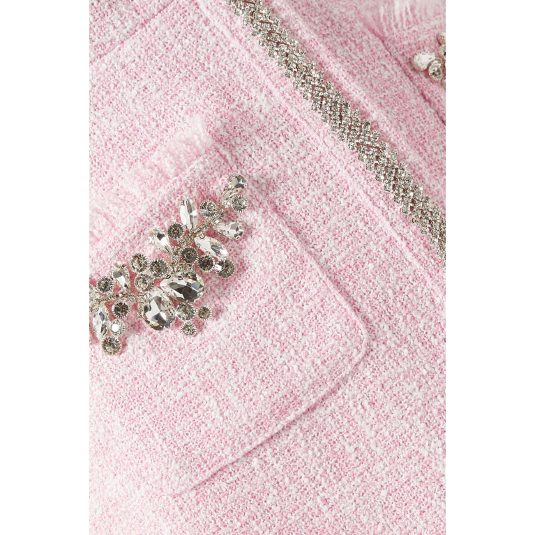 Maje - Ipop Crystal-embellished Playsuit in Tweed