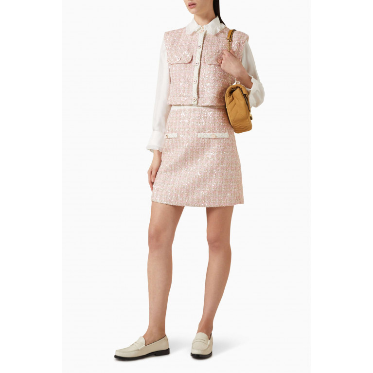 Sandro - Rosa Short Skirt in Tweed