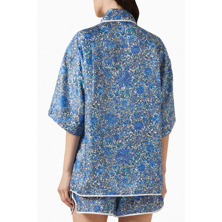 Sandro - Anja Floral-print Shirt in Silk
