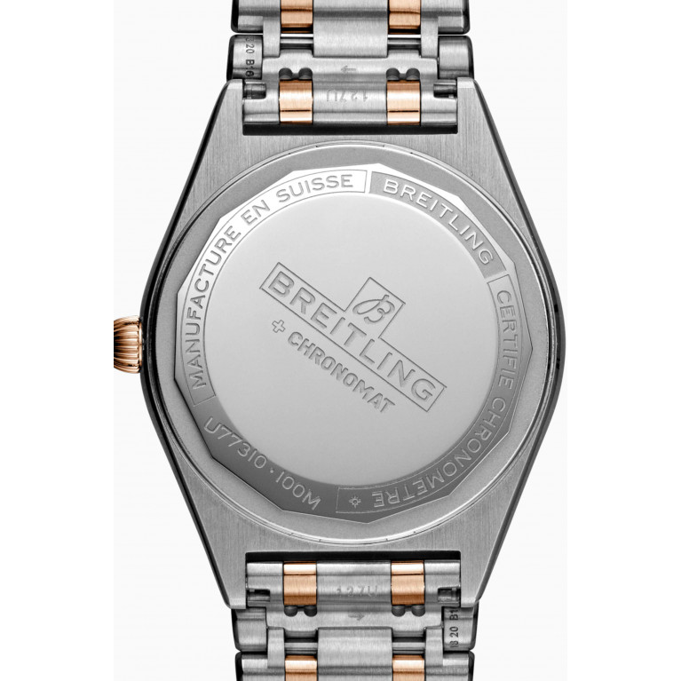 Breitling - Chronomat SuperQuartz™ Diamond & 18kt Red Gold Watch, 32mm
