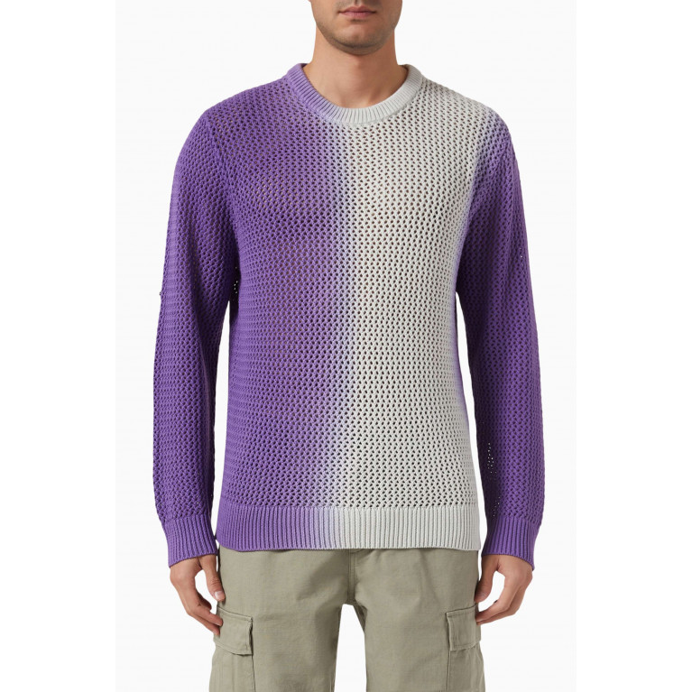 Stussy - Dyed Loose-fit Gauge Sweater in Knit
