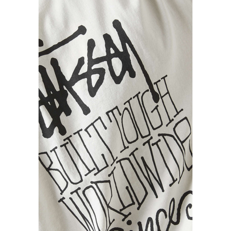 Stussy - Built Tough Pig. Dyed T-Shirt in Cotton White