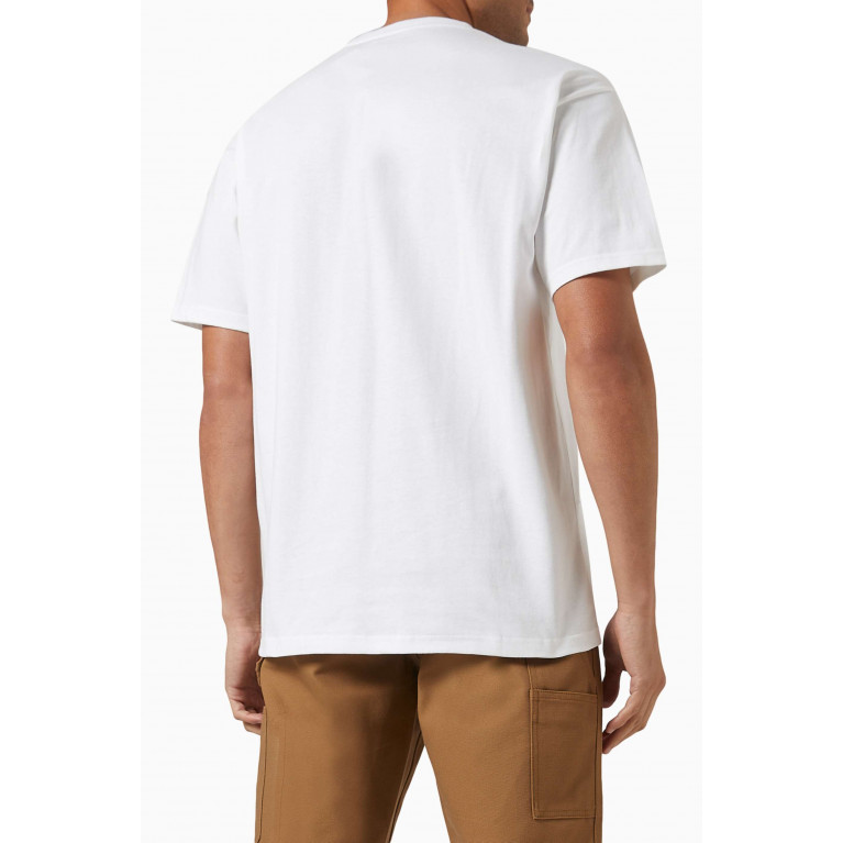 Carhartt WIP - Onyx Logo T-Shirt in Organic Cotton Jersey White