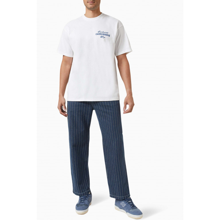 Carhartt WIP - Orlean Striped Pants in Denim