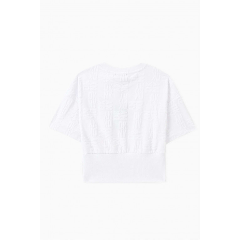 DKNY - Jacquard Logo T-shirt in Cotton-blend