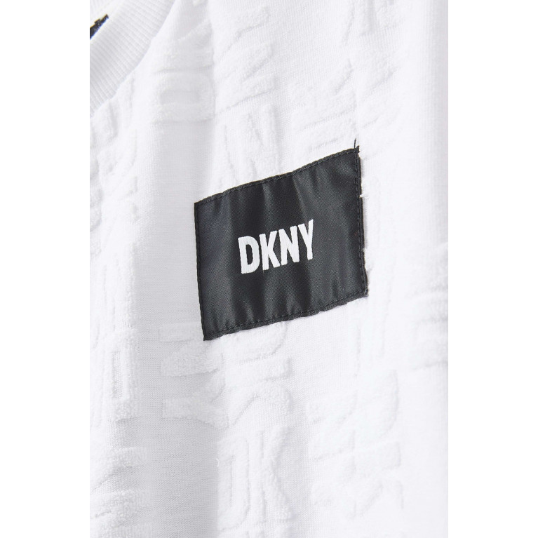 DKNY - Jacquard Logo T-shirt in Cotton-blend