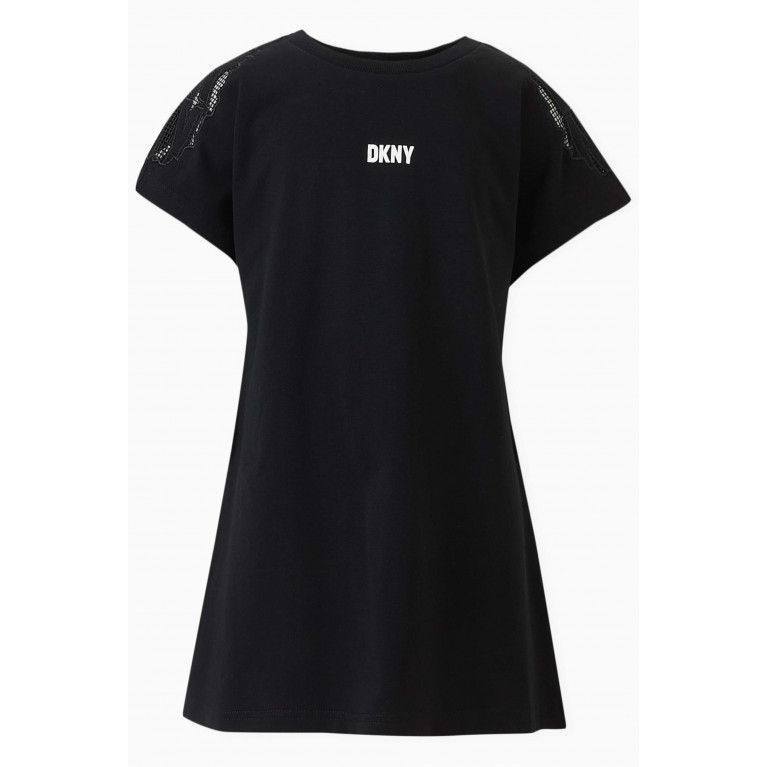 DKNY - Logo-embroidered Dress in French Terry
