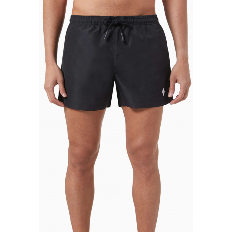 Marcelo Burlon - Cross-embroidered Swim Shorts in Nylon