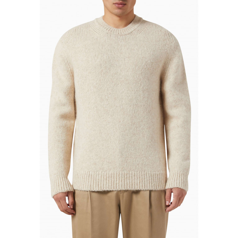 Sunspel - Crewneck Sweater in Alpaca Wool-blend