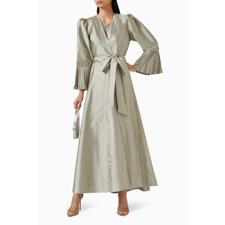 Amri - A-line Jacket & Dress Set Grey