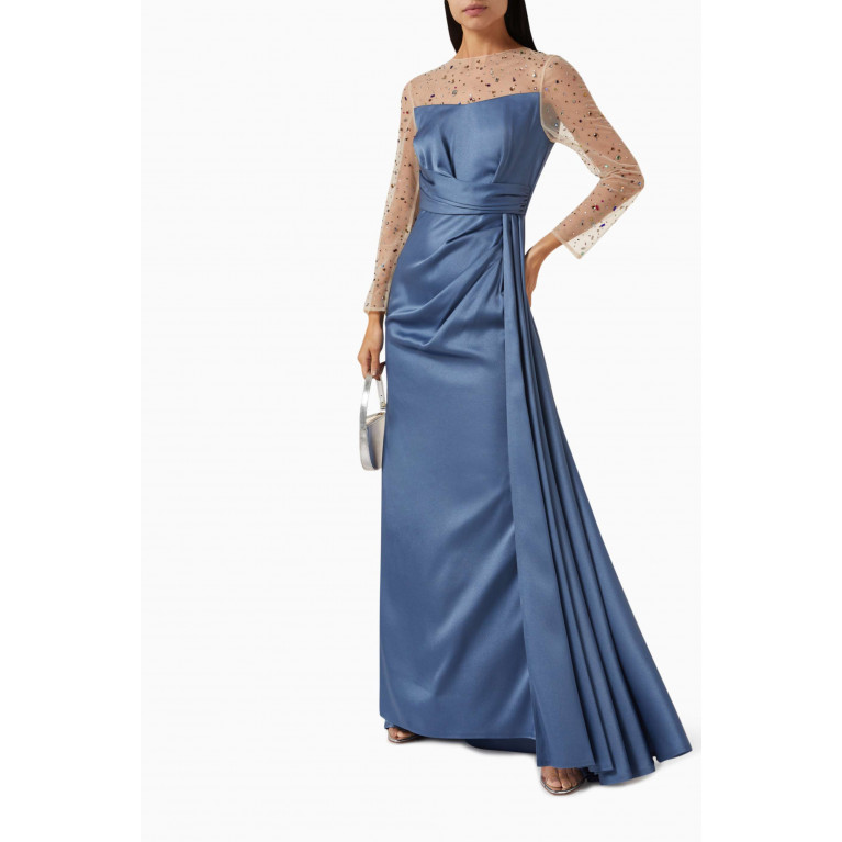 NASS - Embellished Maxi Dress Blue