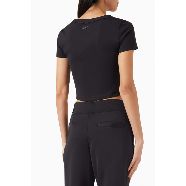 Nike - Dri-Fit Short Sleeved Crop Top Black