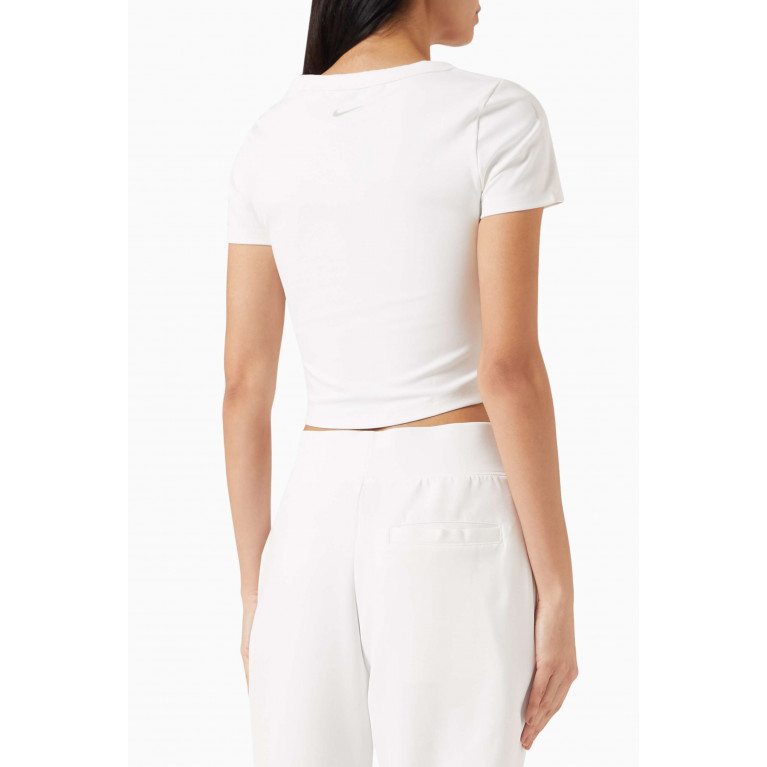 Nike - Dri-Fit Short Sleeved Crop Top White