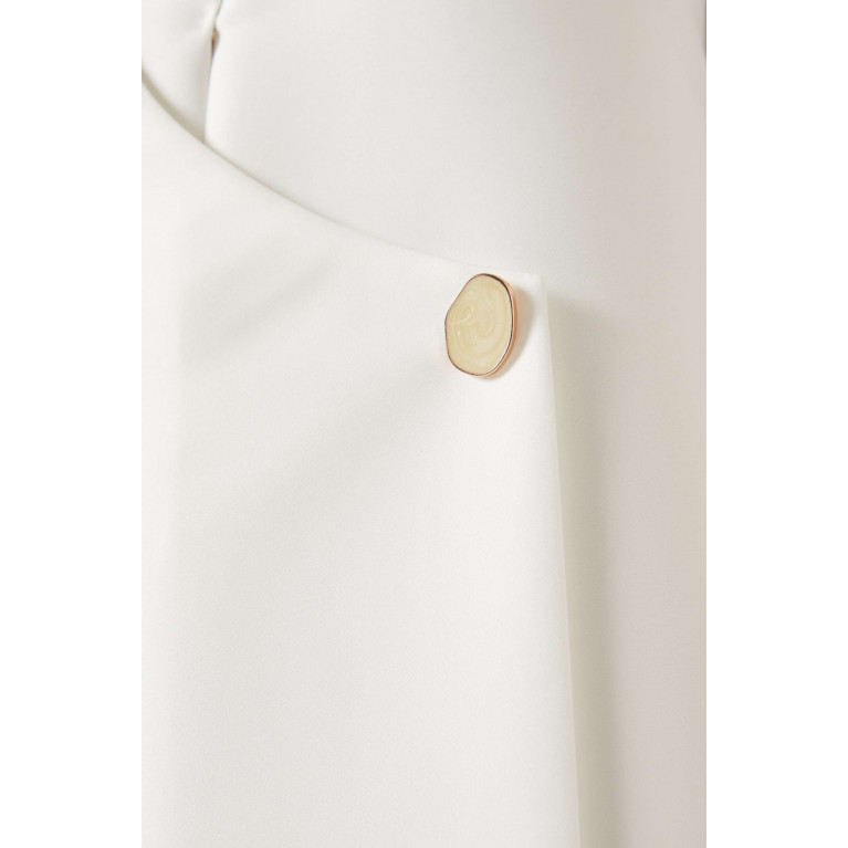 Serrb - Side-wrap Maxi Dress in Satin