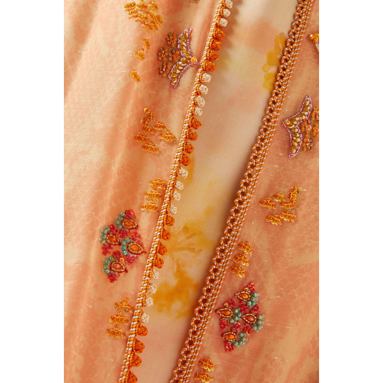 Designer’s Empire - Embellished Kaftan Set in Linen
