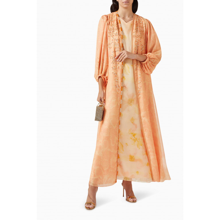 Designer’s Empire - Sequin-embellished Bisht & Dress Set