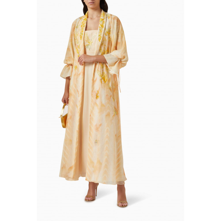 Moonoir - Sequin-embellished Jacket & Dress Set