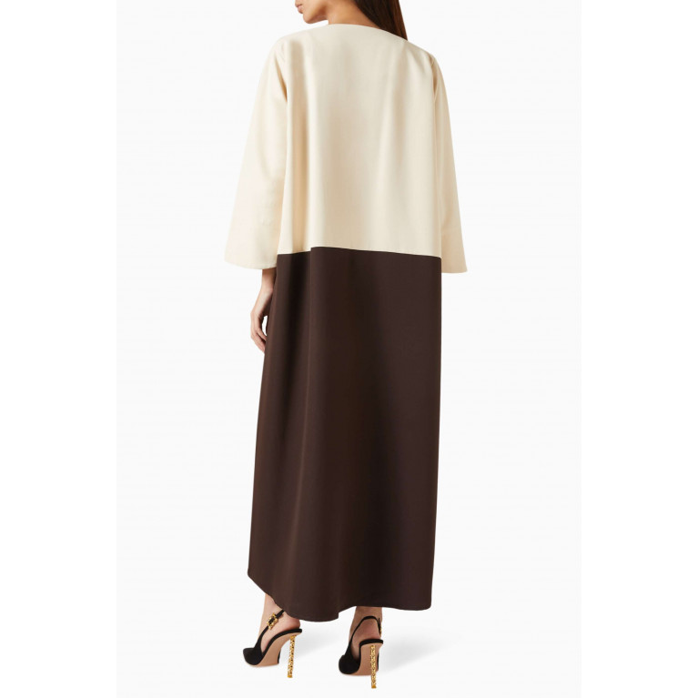 Beige Collection - Two-tone Abaya Neutral