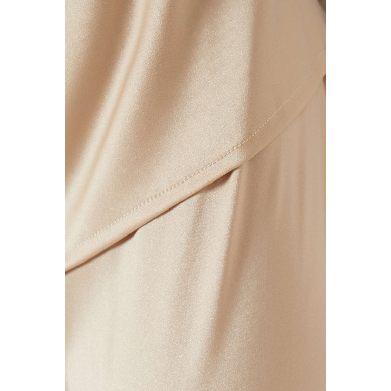 Beige Collection - Abaya & Co-ord Set Brown
