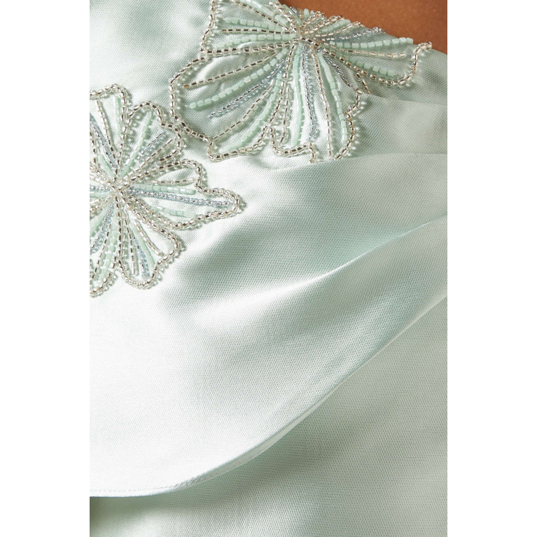 Alize - Crystal-embellished Maxi Dress in Satin