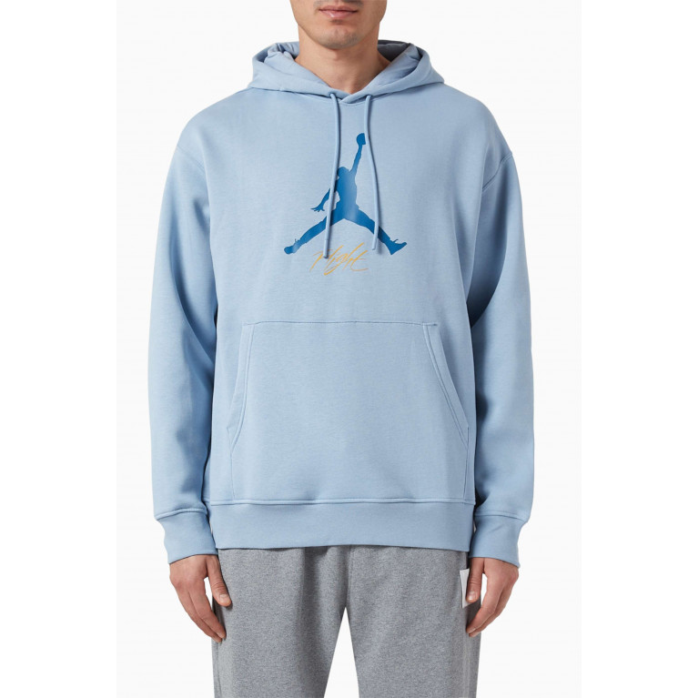 Nike - Air Jordan Essential Hoodie in Cotton Fleece Blue