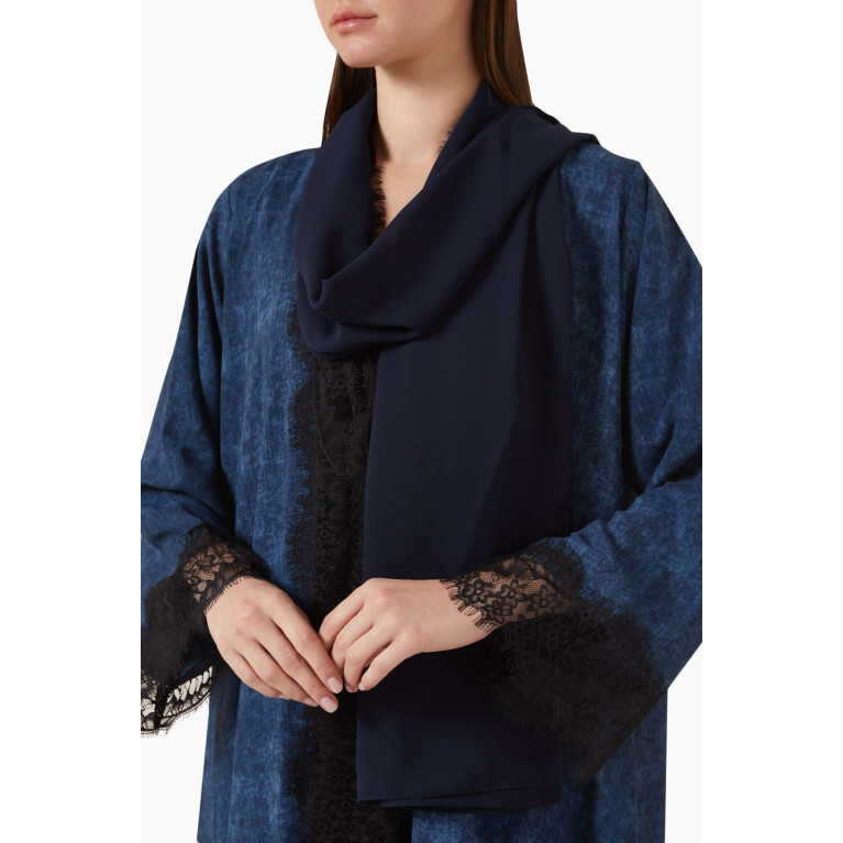 By Amal - Lace-detailed Abaya in Copro