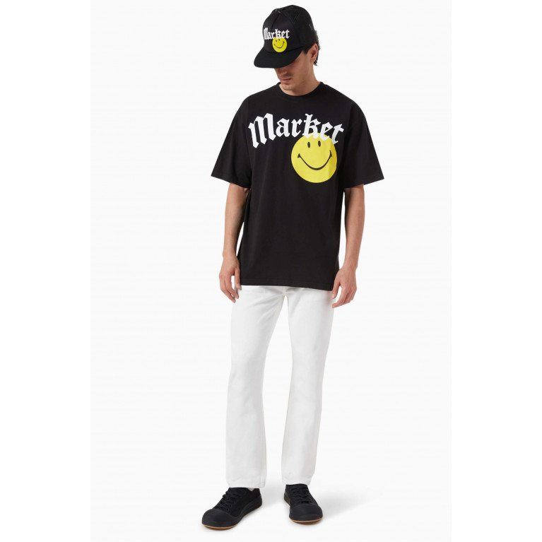 Market - Smiley® Gothic T-shirt in Cotton-jersey Black