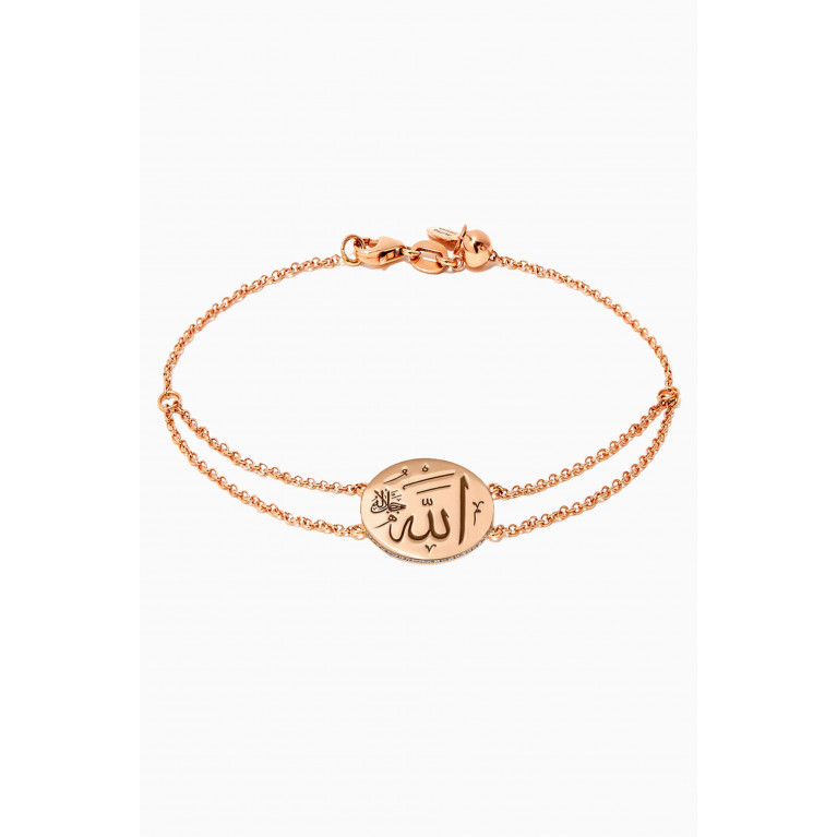 Jacob & Co. - Sharq Circular Allah Diamond Bracelet in 18kt Rose Gold