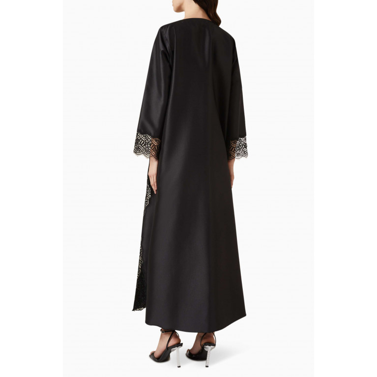 Rauaa Official - Lace-embroidered Abaya
