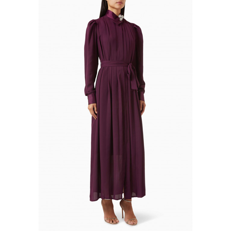 Serpil - Belted Maxi Dress Purple