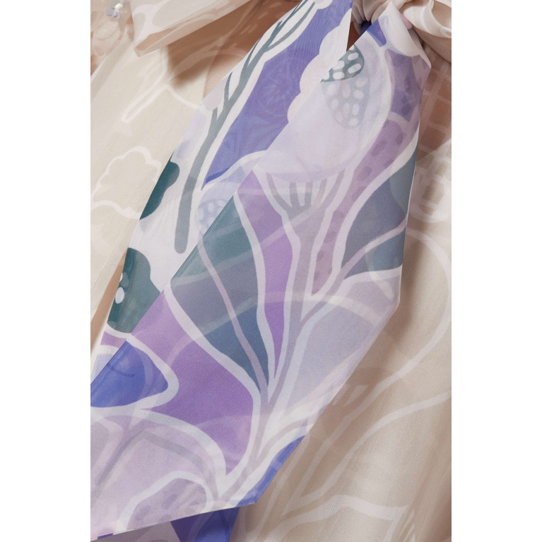 Kalico - Blueuet Floral Dress in Organza