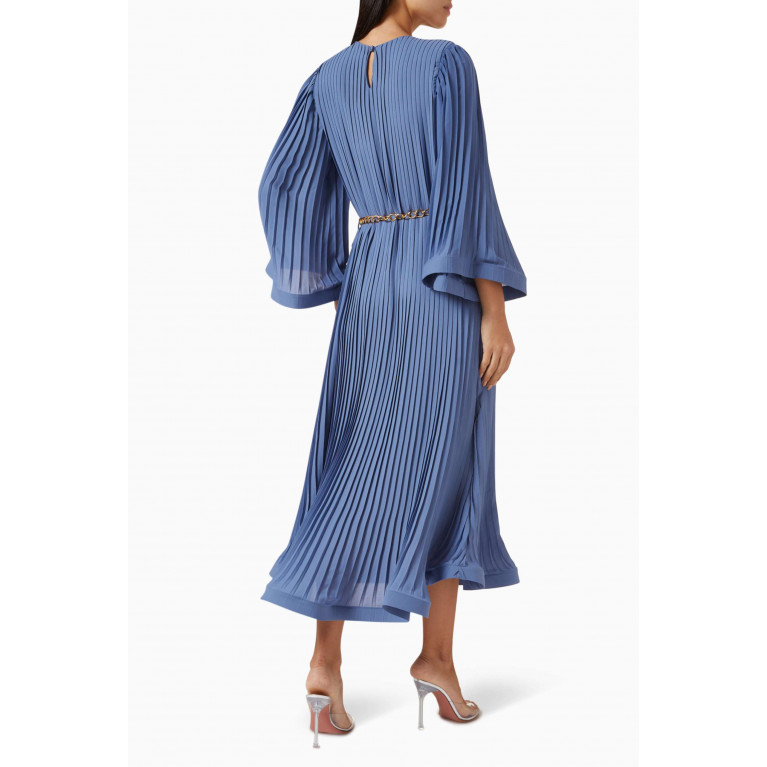 Setre - Pleated Midi Dress Blue