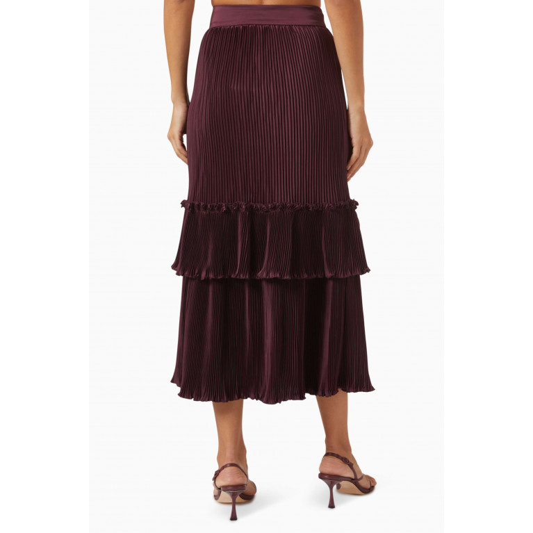 Serpil - Double-tiered Skirt Purple