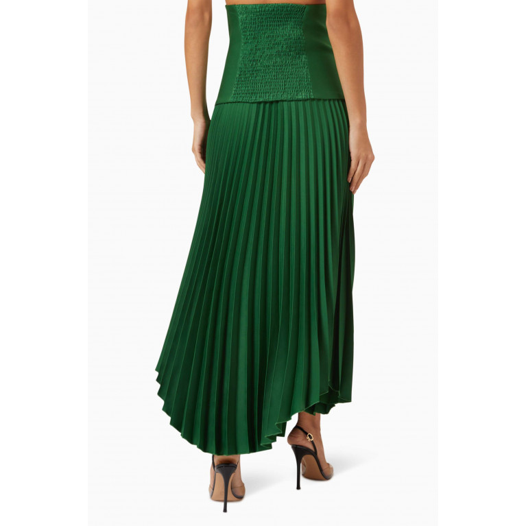 Serpil - Embellished Pleated Skirt Green