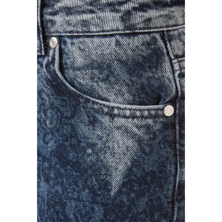 Les Benjamins - Carpet-print Jeans in Denim