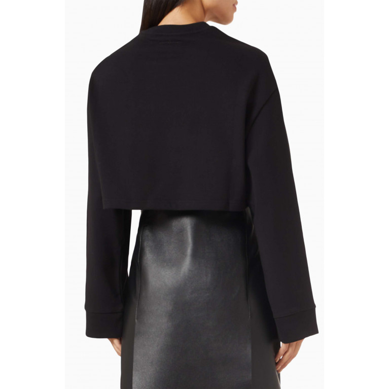 Courreges - Cocoon Cropped Sweater in Fleece