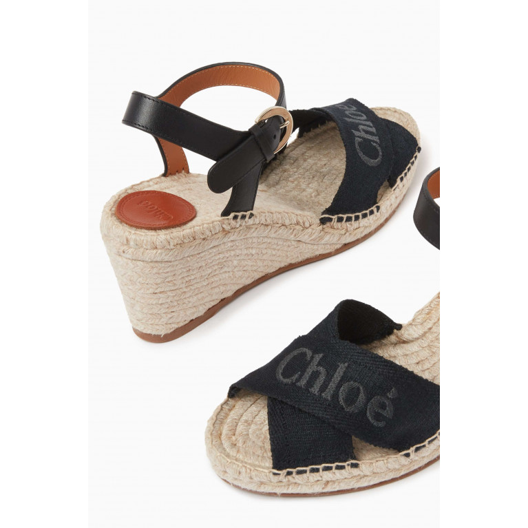 Chloé - Piia 80 Wedge Sandals in Leather