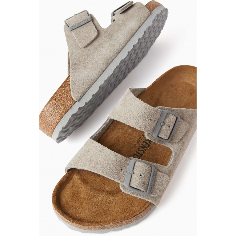 Birkenstock - Arizona Slide Sandals in Suede