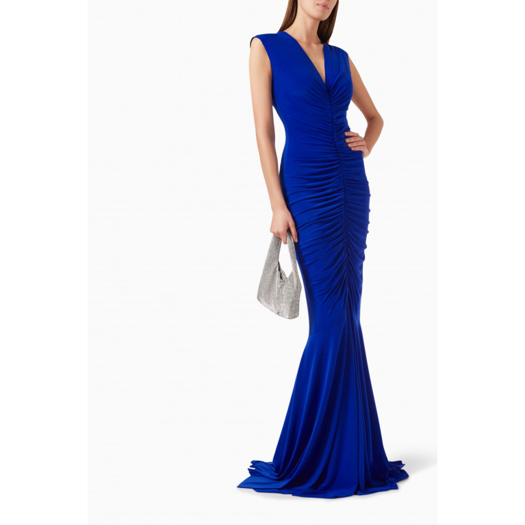 Norma Kamali - Shirred Fishtail Gown in Lycra