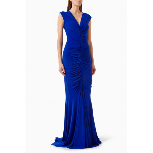 Norma Kamali - Shirred Fishtail Gown in Lycra