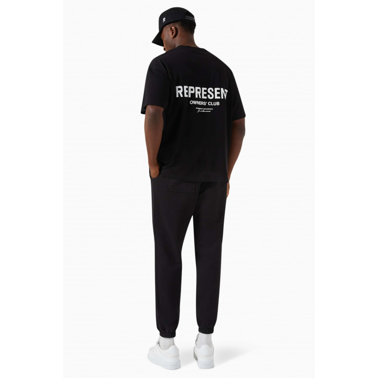 Represent - Owners Club Logo T-shirt in Cotton-jersey Black