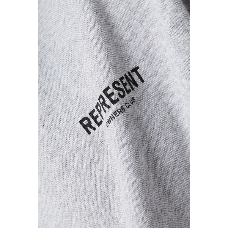 Represent - Owners Club Logo T-shirt in Cotton-jersey Grey