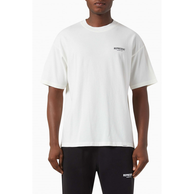 Represent - Owners Club Logo T-shirt in Cotton-jersey White