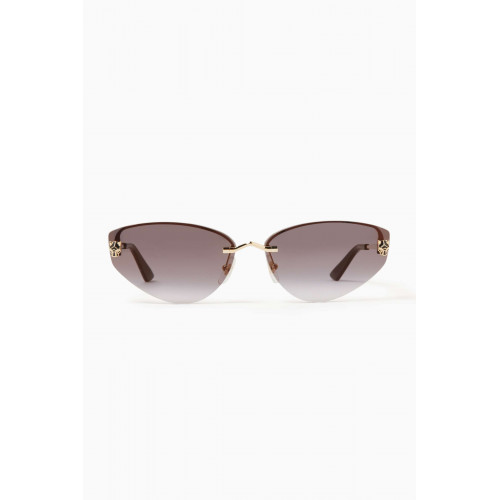 Cartier - Panthere Cat-eye Sunglasses in Metal