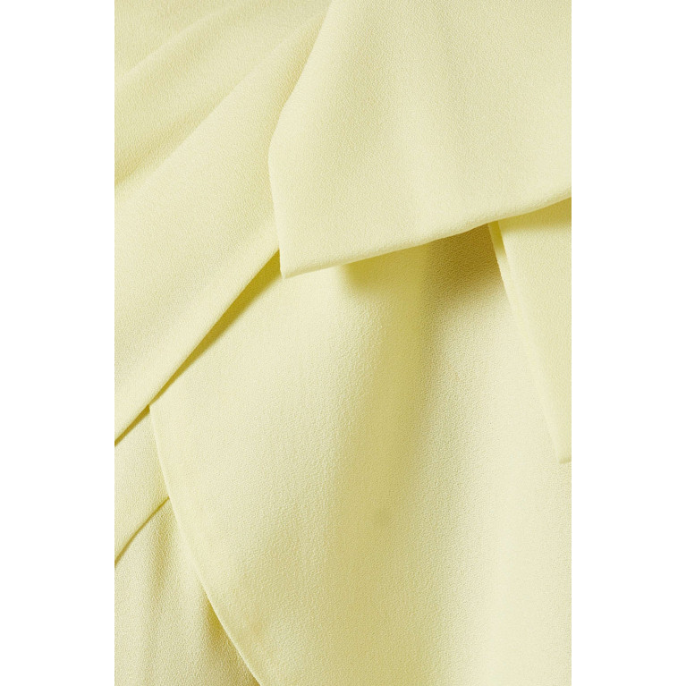 Amri - Cape Belted Maxi Dress Yellow