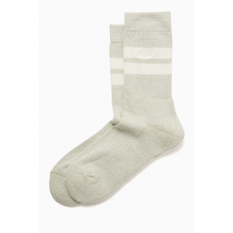 Kith - Classic Logo Crew Socks in Cotton-blend
