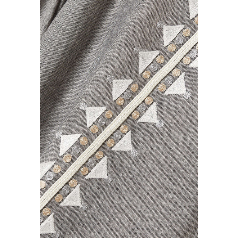 MAISOON - Embroidered Long-sleeve Kaftan