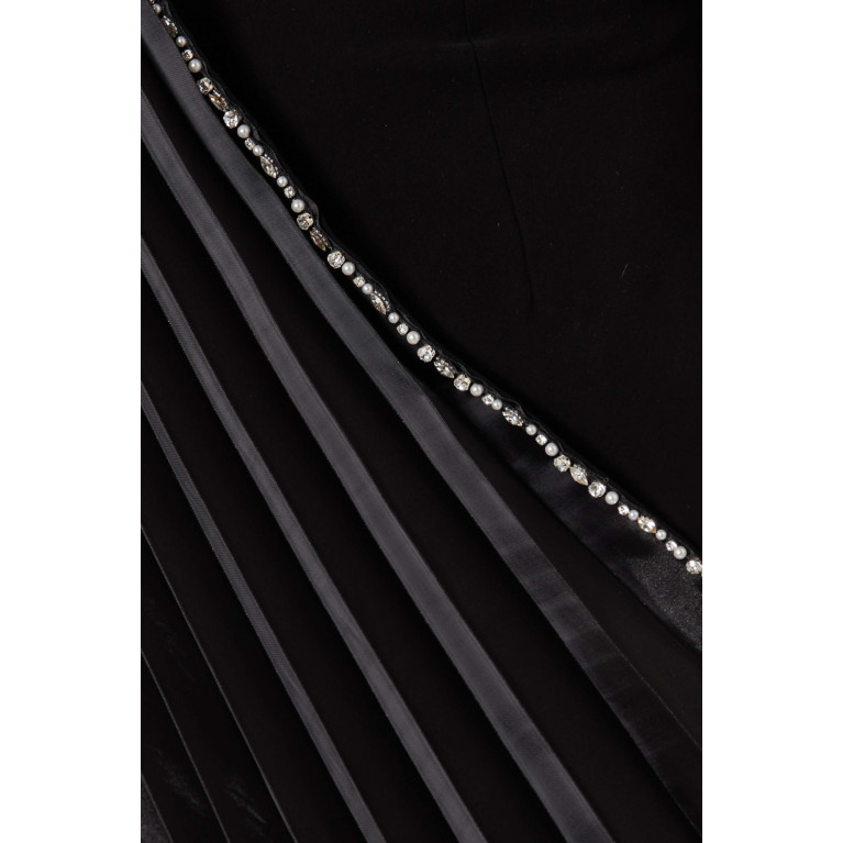 ILLUSTRELLA - Diamond Crystal-embellished Maxi Dress in Crepe